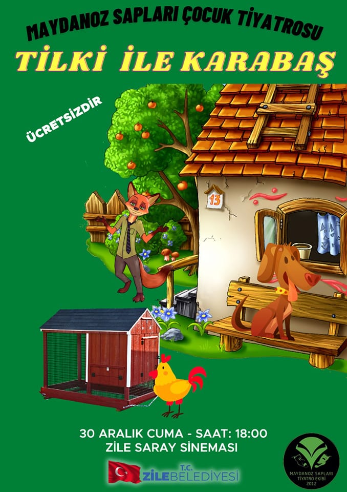 Maydanoz Sapları Çocuk Tiyatrosu Zile’de!