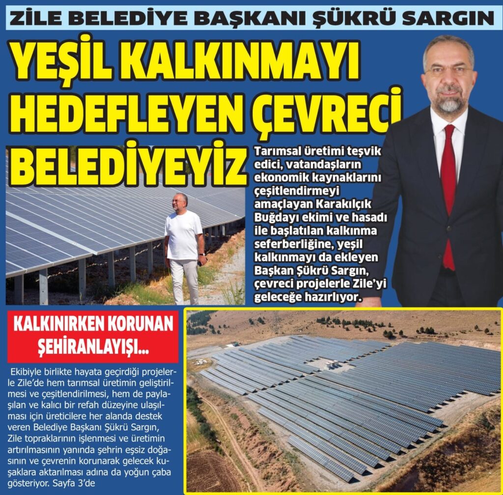 Yeşil Kalkınmayı Hedefleyen Çevreci Belediyeyiz