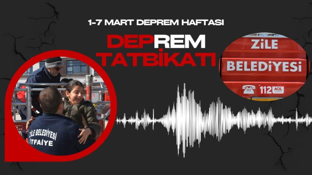 Zile İtfaiyesi Miniklerle Deprem Tatbikatı Yaptı!