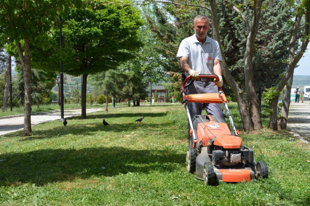 Zile’de Çim Biçme Çalışmaları Sürüyor