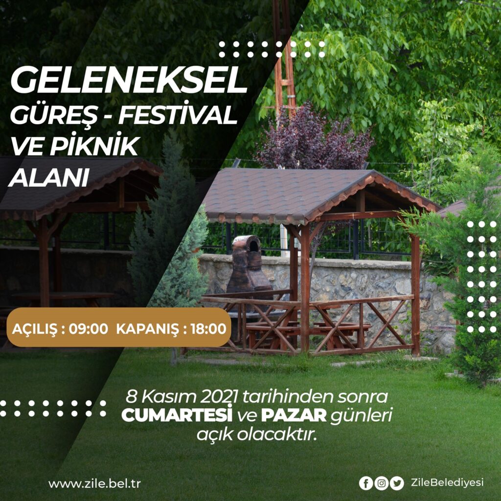 Belediye Bağı, cumartesi ve pazar günleri açık