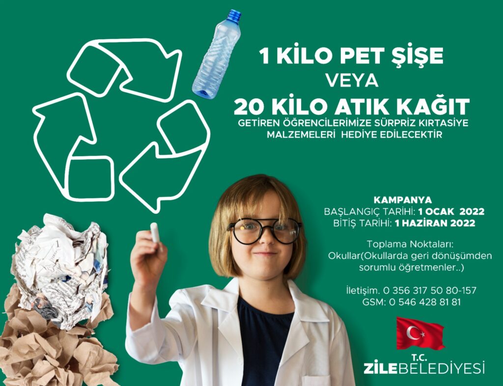 Pet Şişe, Kağıt ve Atık Yağı Getir, Hediyeyi Götür