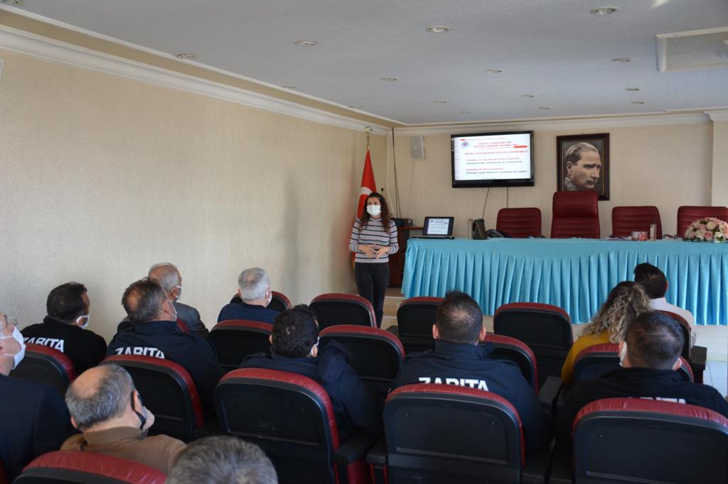 İş Sağlığı ve Güvenliği konulu eğitim çalışması