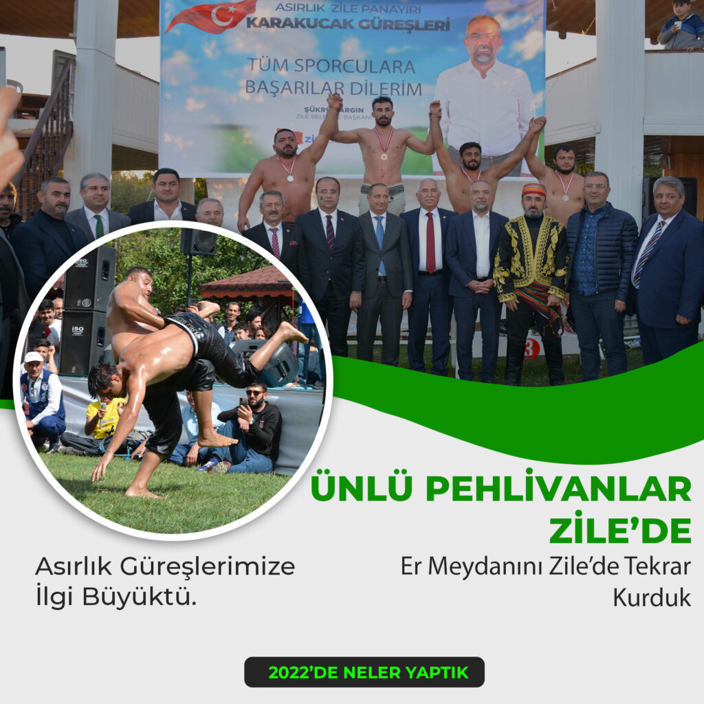 Ünlü Pehlivanlar Zile’de