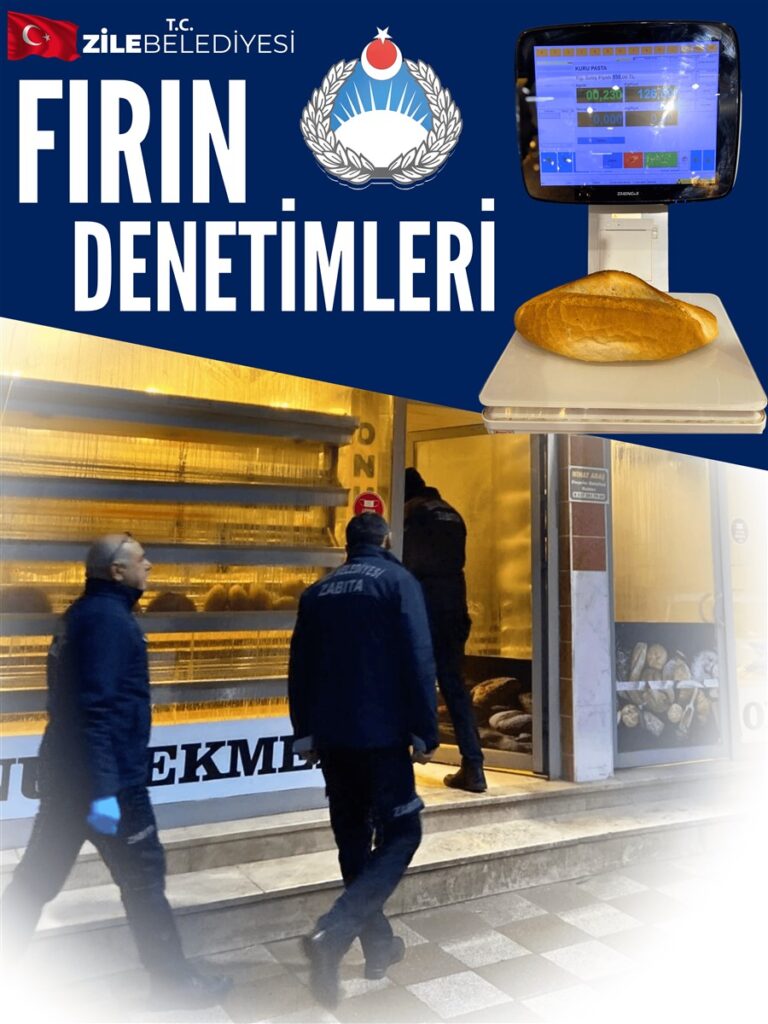 Zile Belediyesi’nden Fırınlara Sıkı Denetim