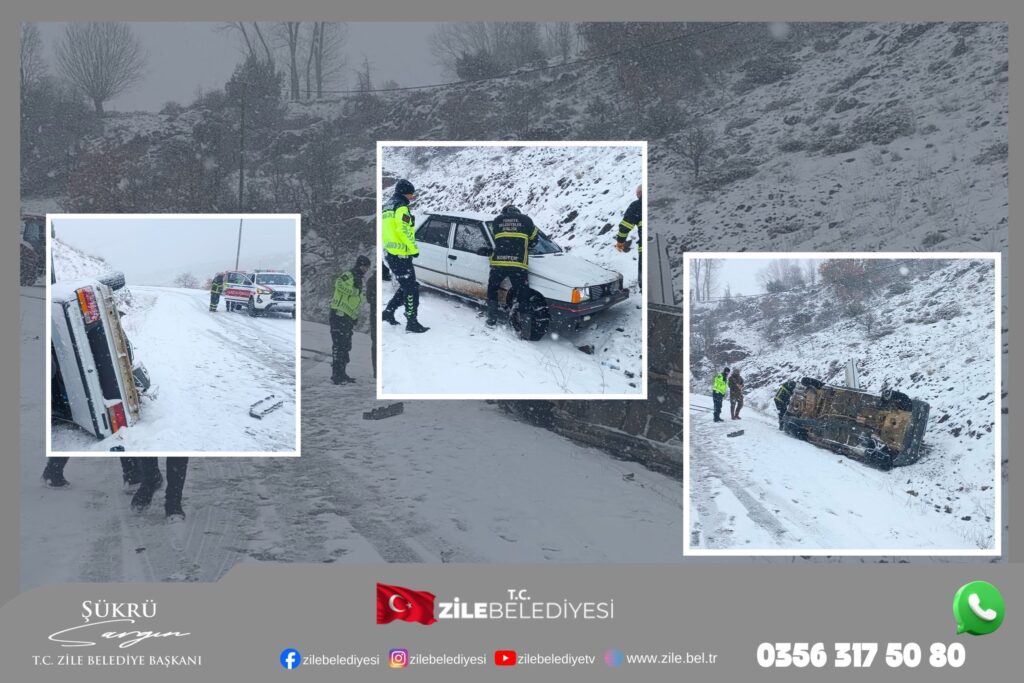 ZİLE’DE TRAFİK KAZASI: EKİPLERİMİZ MÜDAHALE ETTİ